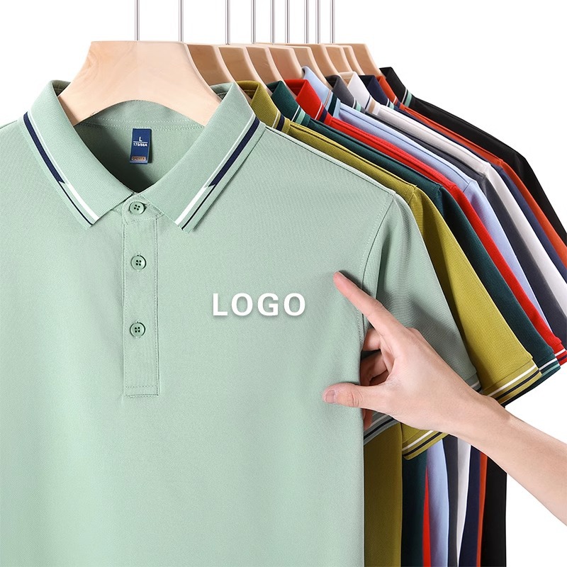 夏季POLO衫工作服t恤印制繡印字LOGO短袖團(tuán)體工衣廣告文化衫工裝