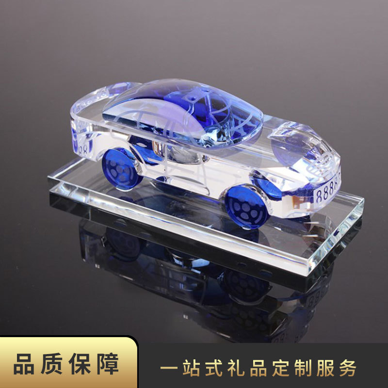 新款高檔汽車水晶擺件定制創(chuàng)意車模水晶擺件禮品汽車水晶模型定制